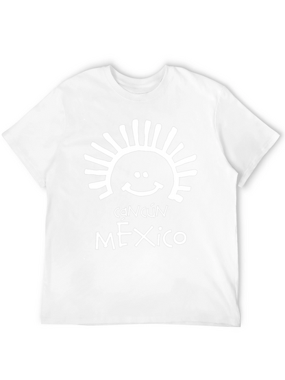 Cancún Mexico T-Shirt - Black Cotton Blend Tee