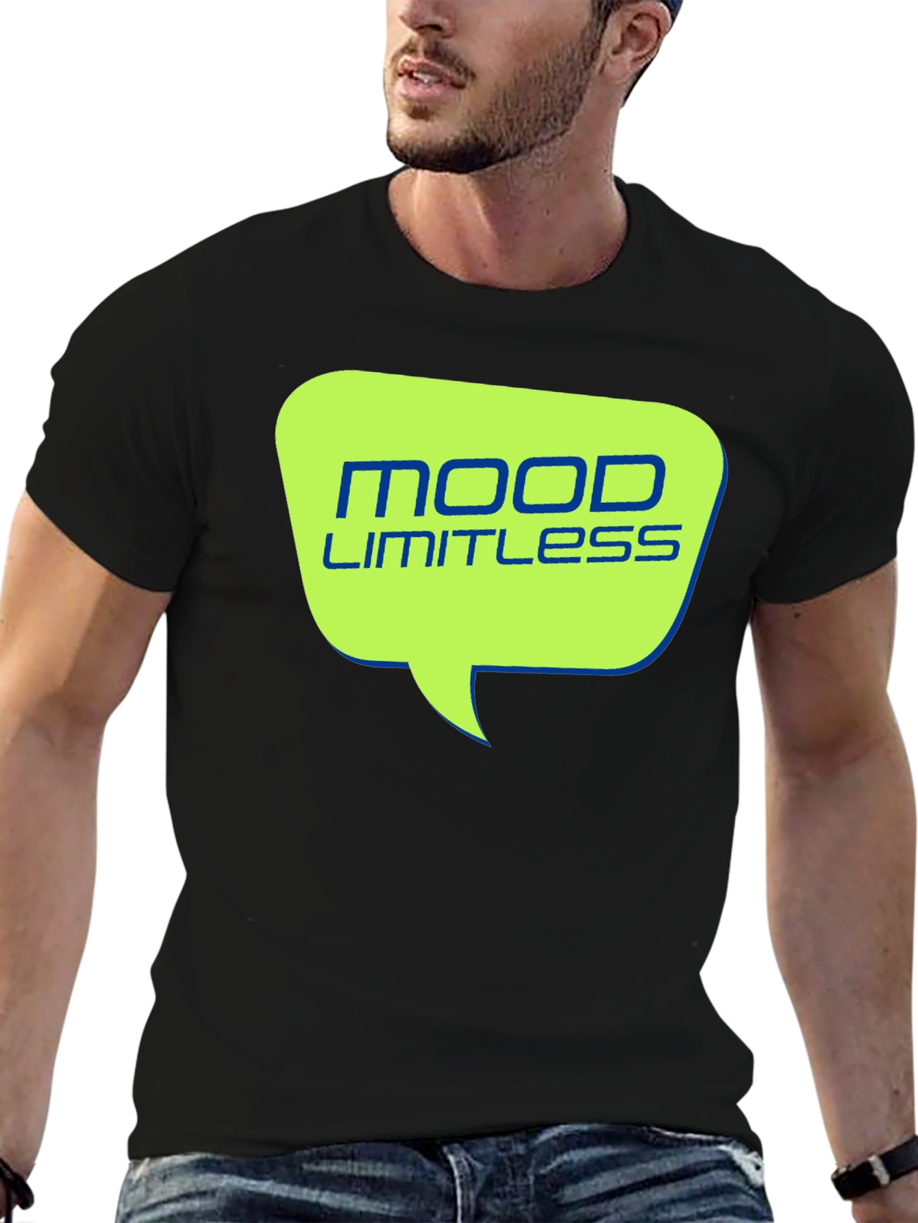 Mood Limitless Mens Black Graphic Tee