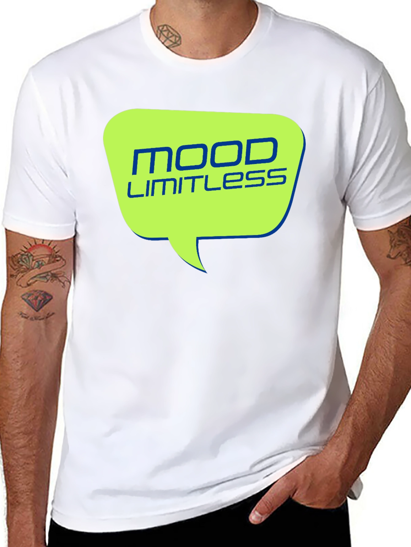 Mood Limitless Mens Black Graphic Tee