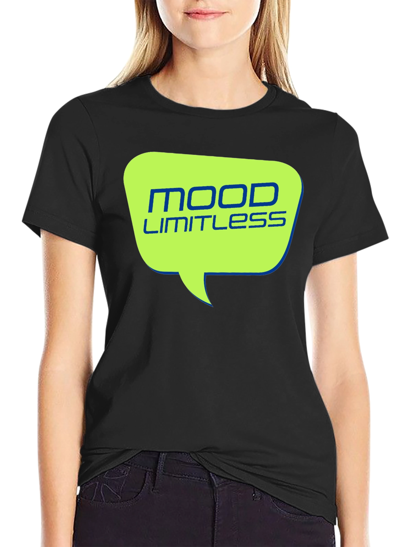 Mood Limitless Mens Black Graphic Tee