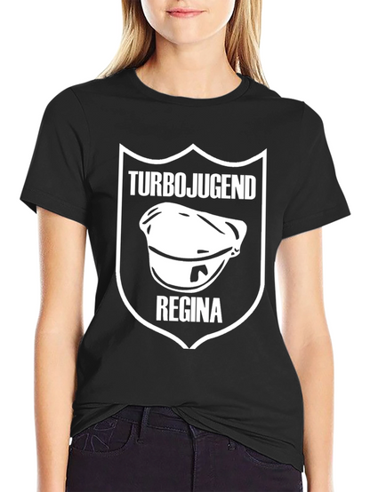 Turbojugend Regina Black Graphic Tee
