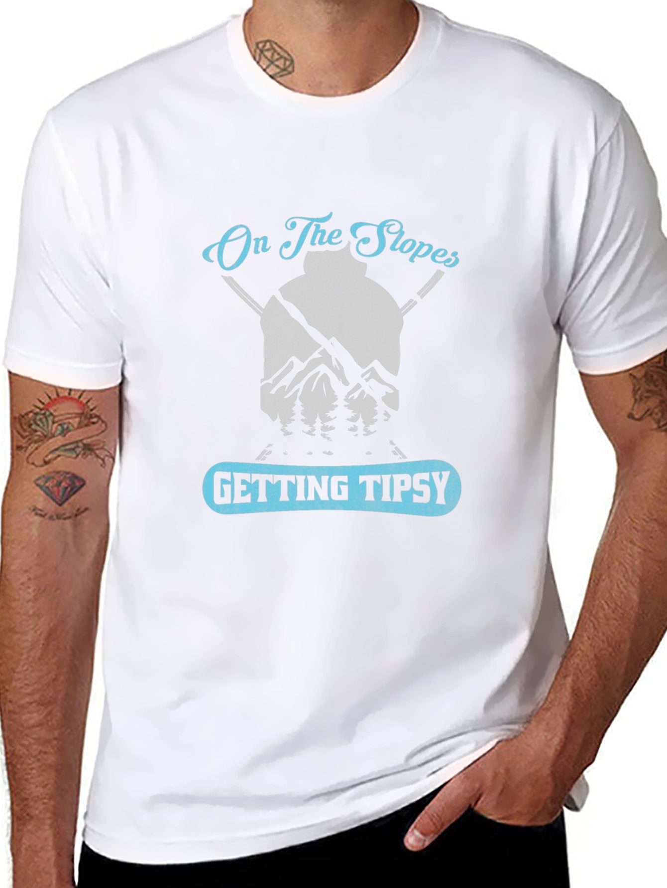 On The Slopes Getting Tipsy Graphic Tee
