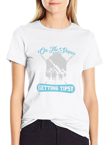 On The Slopes Getting Tipsy Graphic Tee