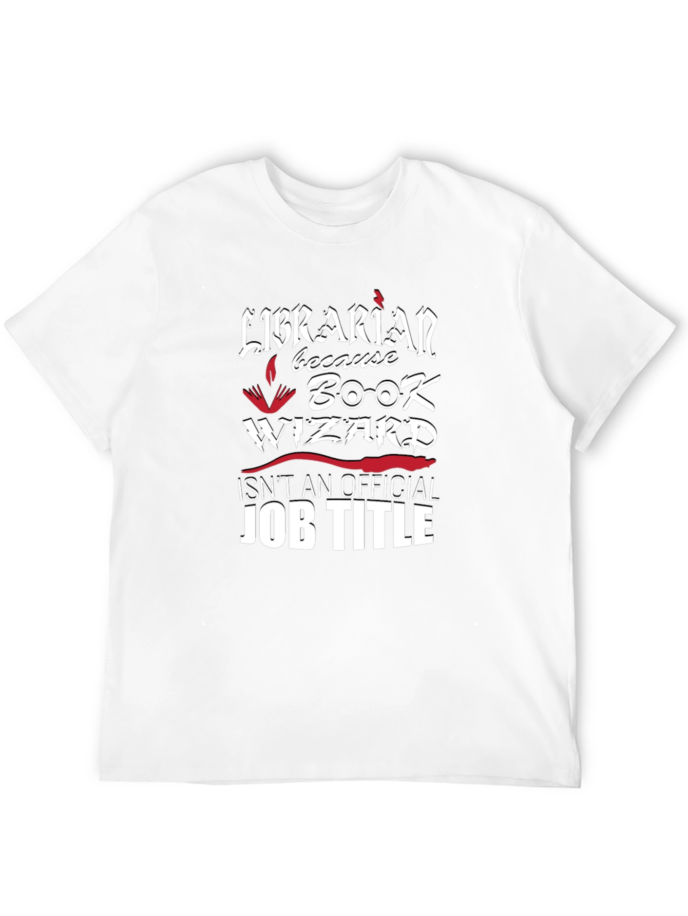 Librarian Book Wizard Graphic Novelty T-Shirt