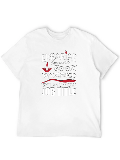 Librarian Book Wizard Graphic Novelty T-Shirt