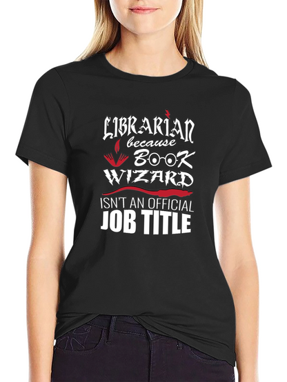 Librarian Book Wizard Graphic Novelty T-Shirt