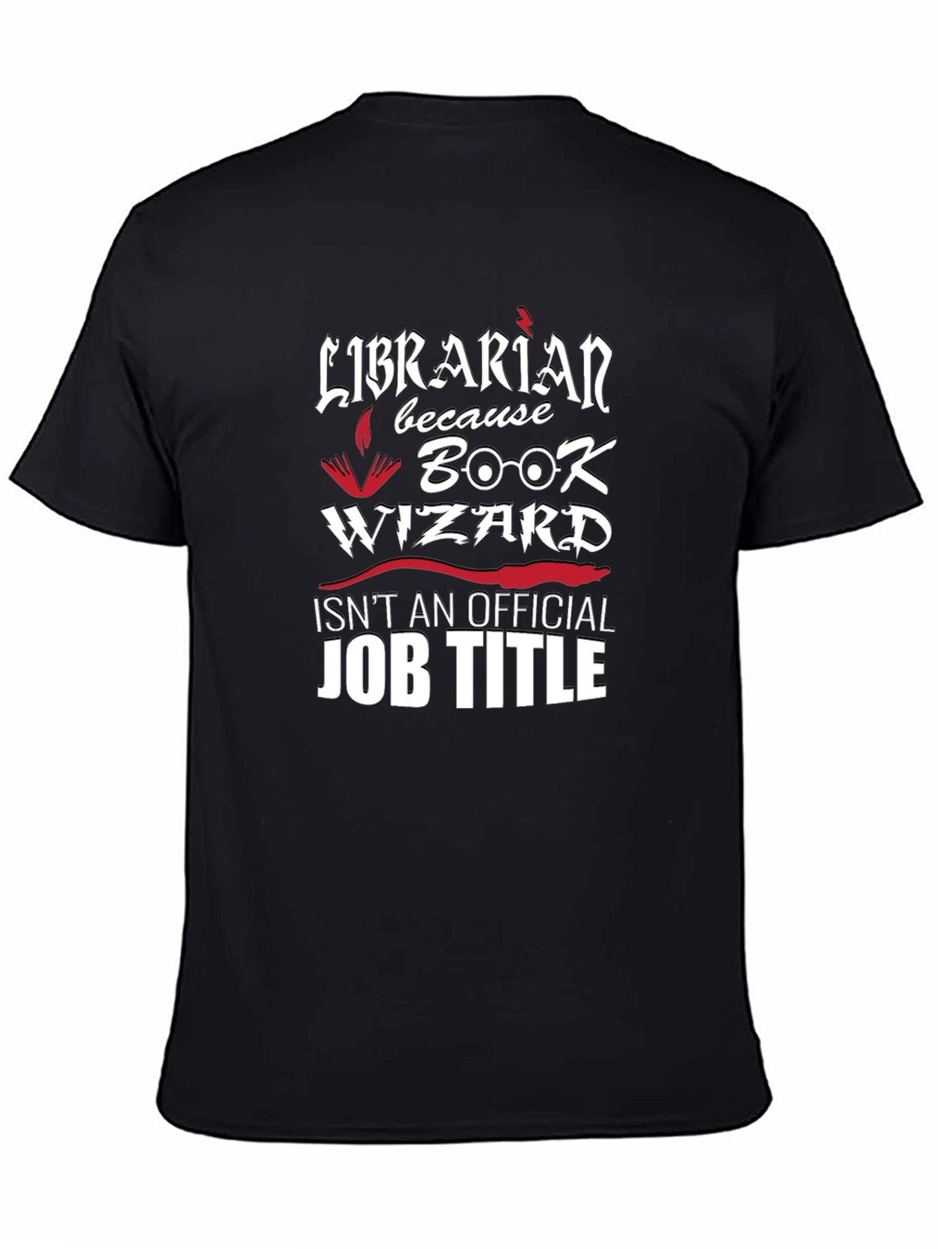 Librarian Book Wizard Graphic Novelty T-Shirt