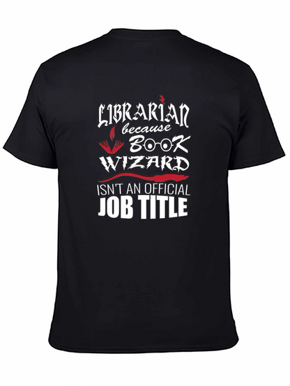 Librarian Book Wizard Graphic Novelty T-Shirt