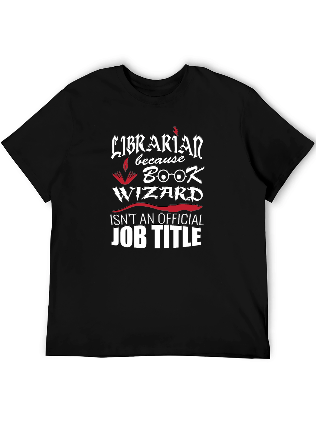Librarian Book Wizard Graphic Novelty T-Shirt