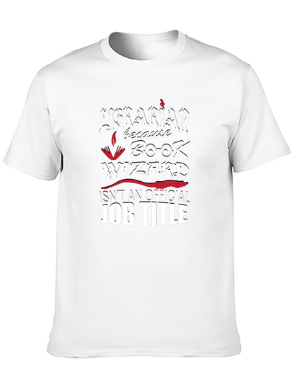 Librarian Book Wizard Graphic Novelty T-Shirt
