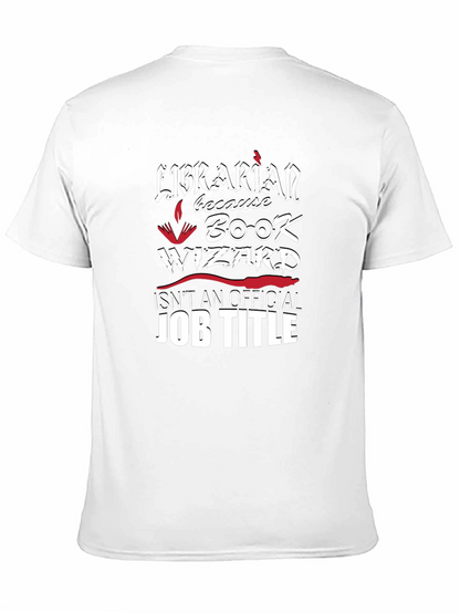 Librarian Book Wizard Graphic Novelty T-Shirt