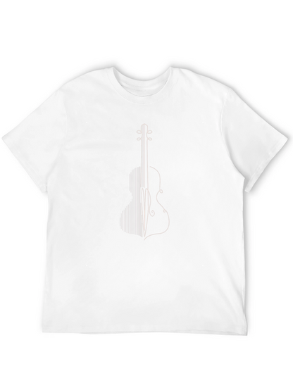 Minimalist Violin Graphic Tee