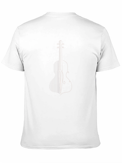Minimalist Violin Graphic Tee