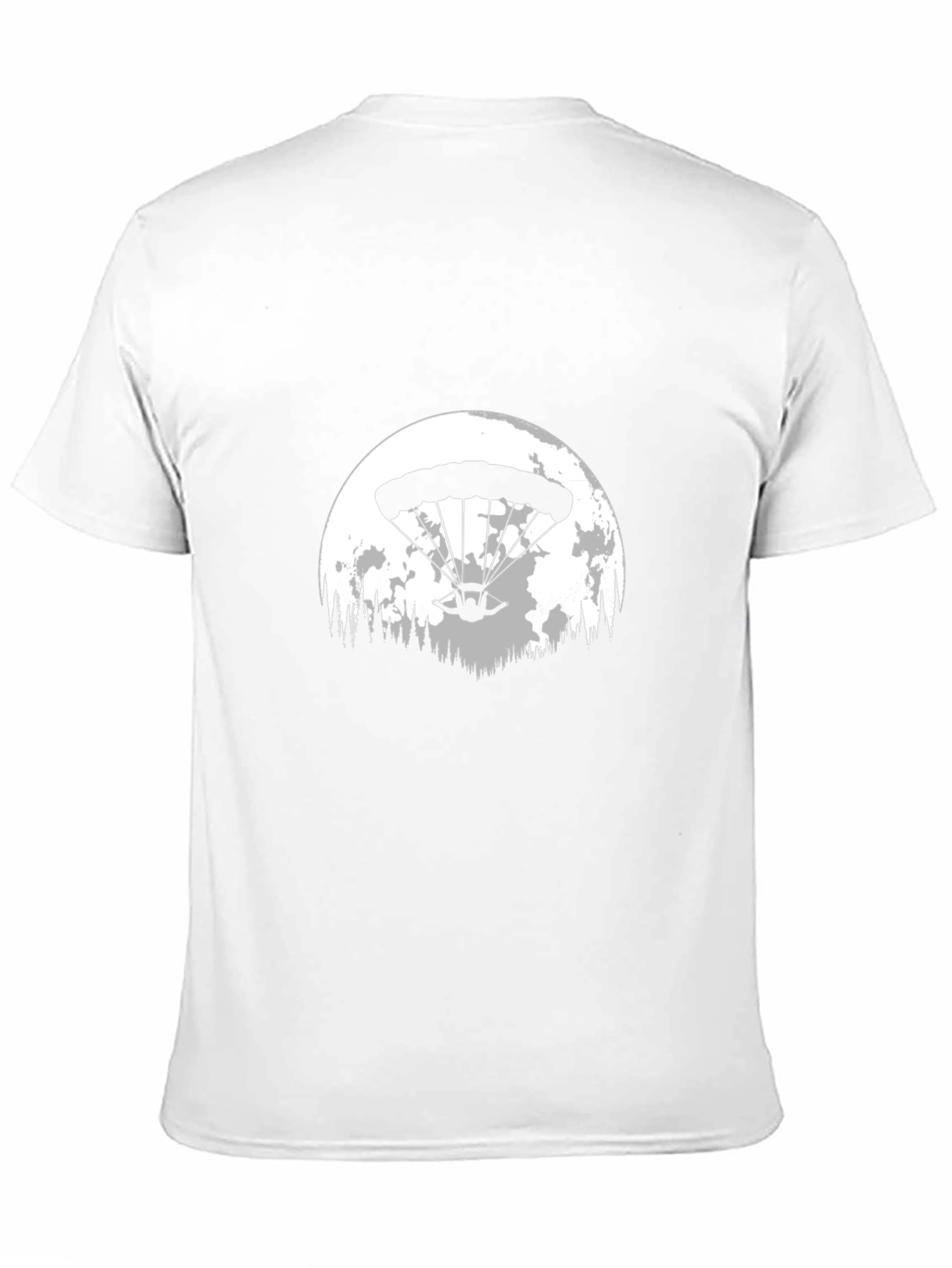 Parachute Moon Graphic Tee - Black Cotton Blend
