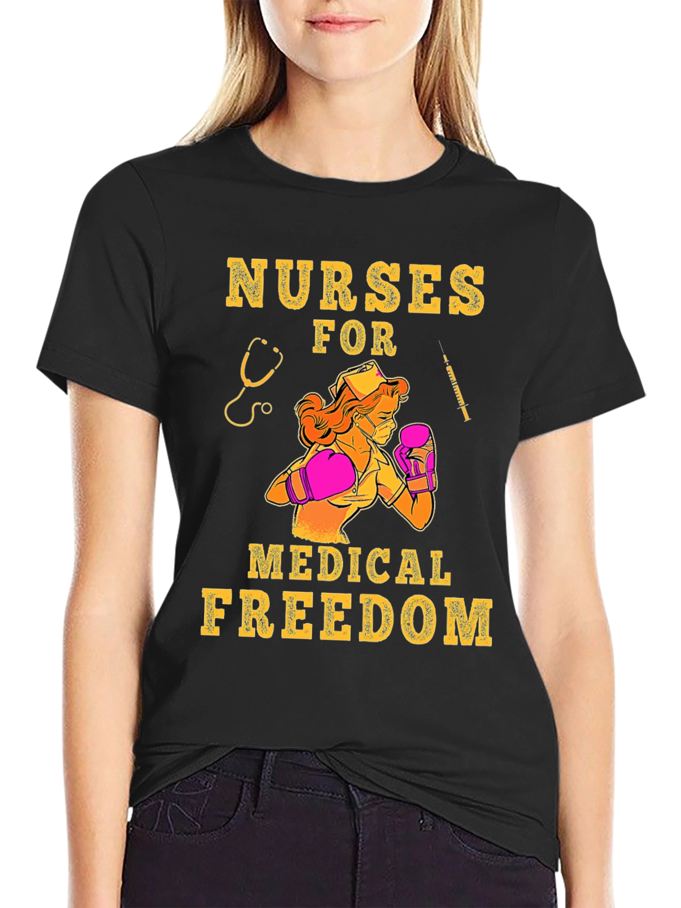 Nurses for Medical Freedom Graphic T-Shirt