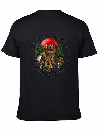 Official Campsite Beer Tester Black T-Shirt
