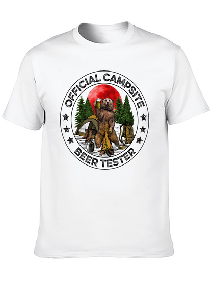 Official Campsite Beer Tester Black T-Shirt