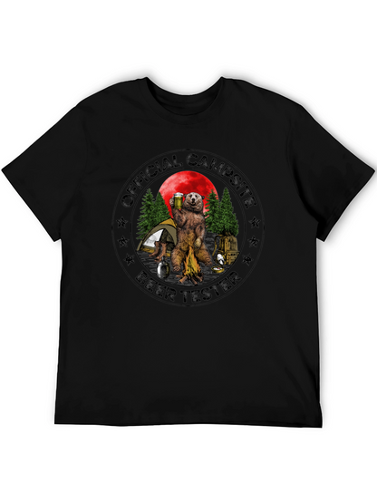 Official Campsite Beer Tester Black T-Shirt