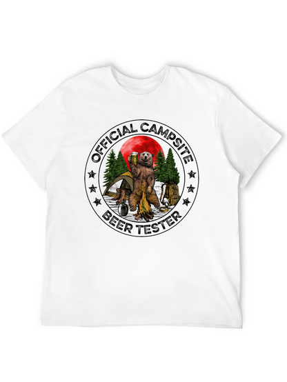 Official Campsite Beer Tester Black T-Shirt