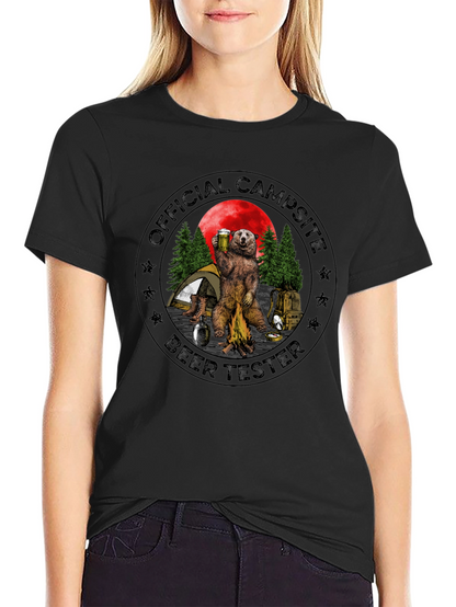 Official Campsite Beer Tester Black T-Shirt