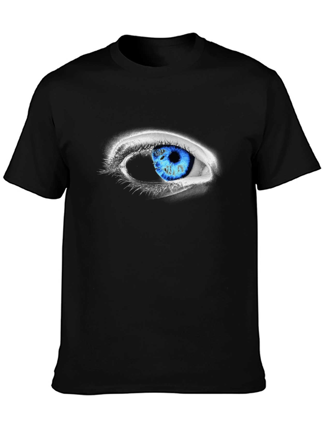 Eye-Catching Blue Eye Graphic Tee - Unique Design