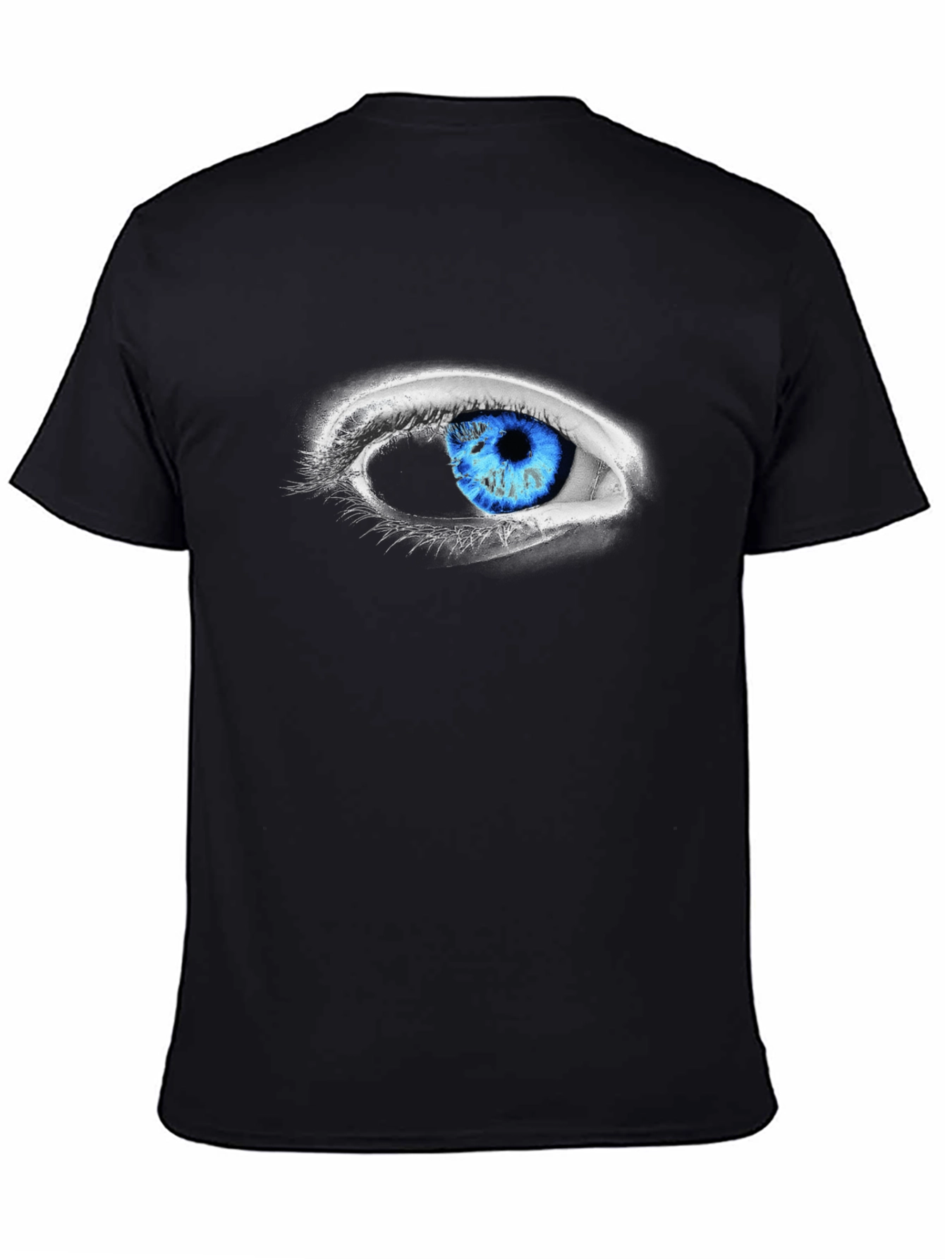 Eye-Catching Blue Eye Graphic Tee - Unique Design