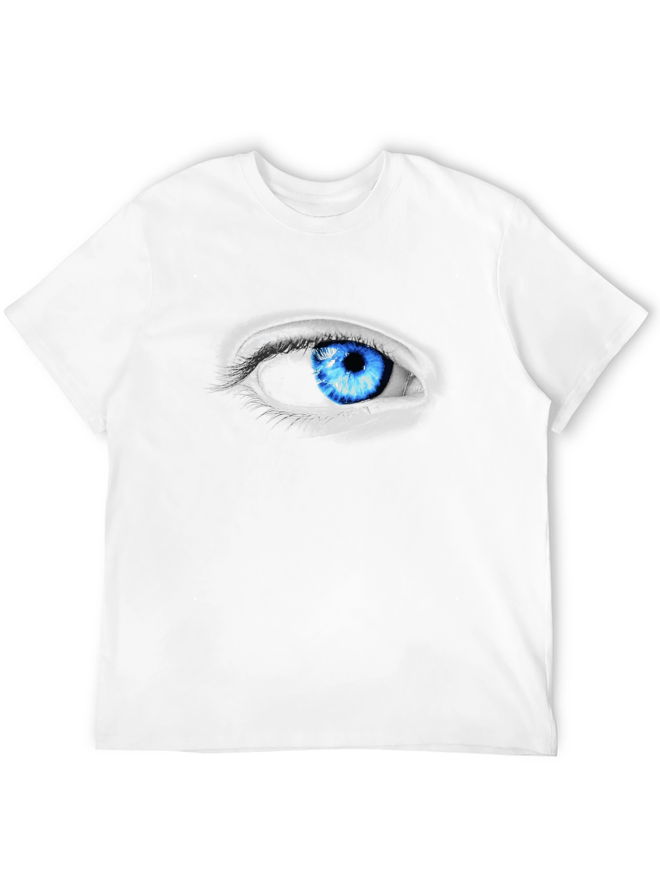 Eye-Catching Blue Eye Graphic Tee - Unique Design