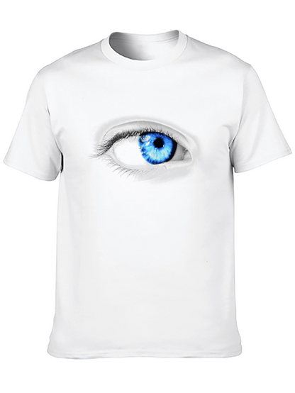 Eye-Catching Blue Eye Graphic Tee - Unique Design