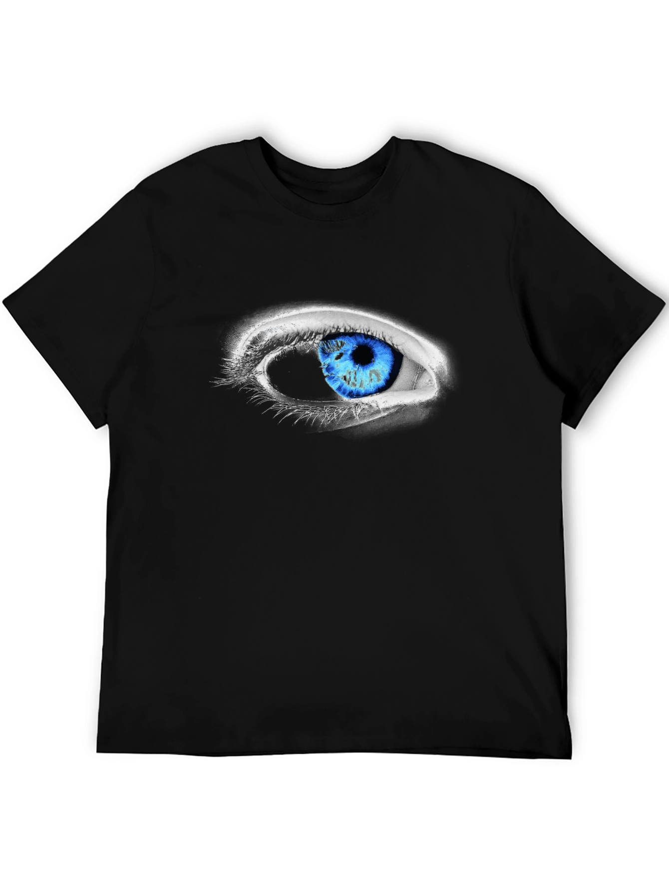 Eye-Catching Blue Eye Graphic Tee - Unique Design