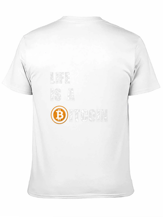 Life is a Bitcoin Graphic Tee - Crypto Enthusiast Apparel