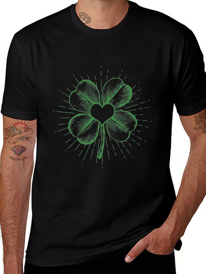 Lucky Clover Heart Graphic Tee