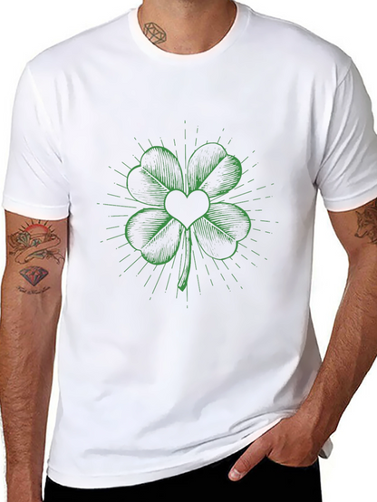 Lucky Clover Heart Graphic Tee