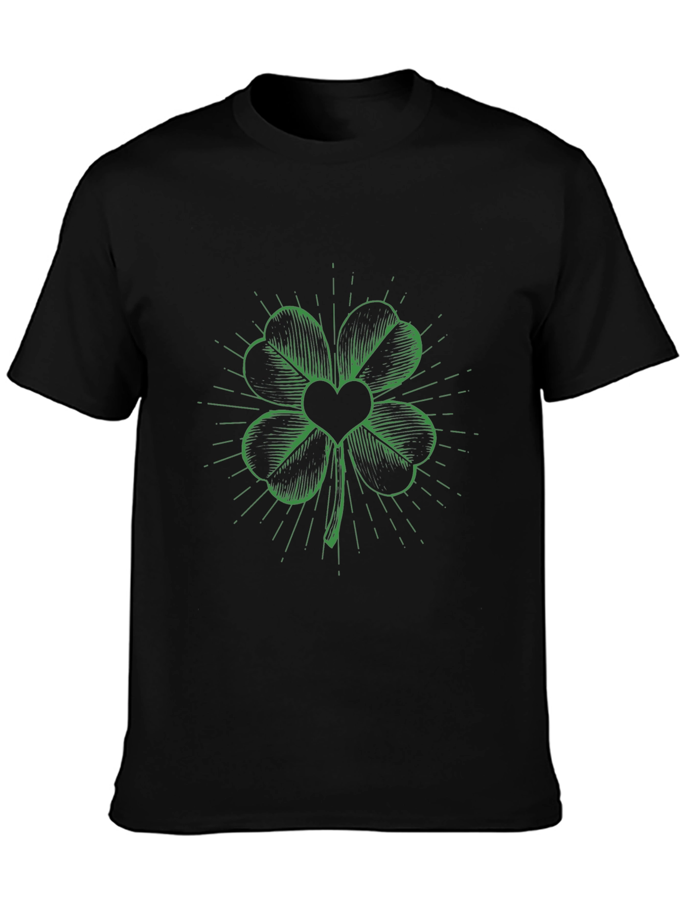 Lucky Clover Heart Graphic Tee
