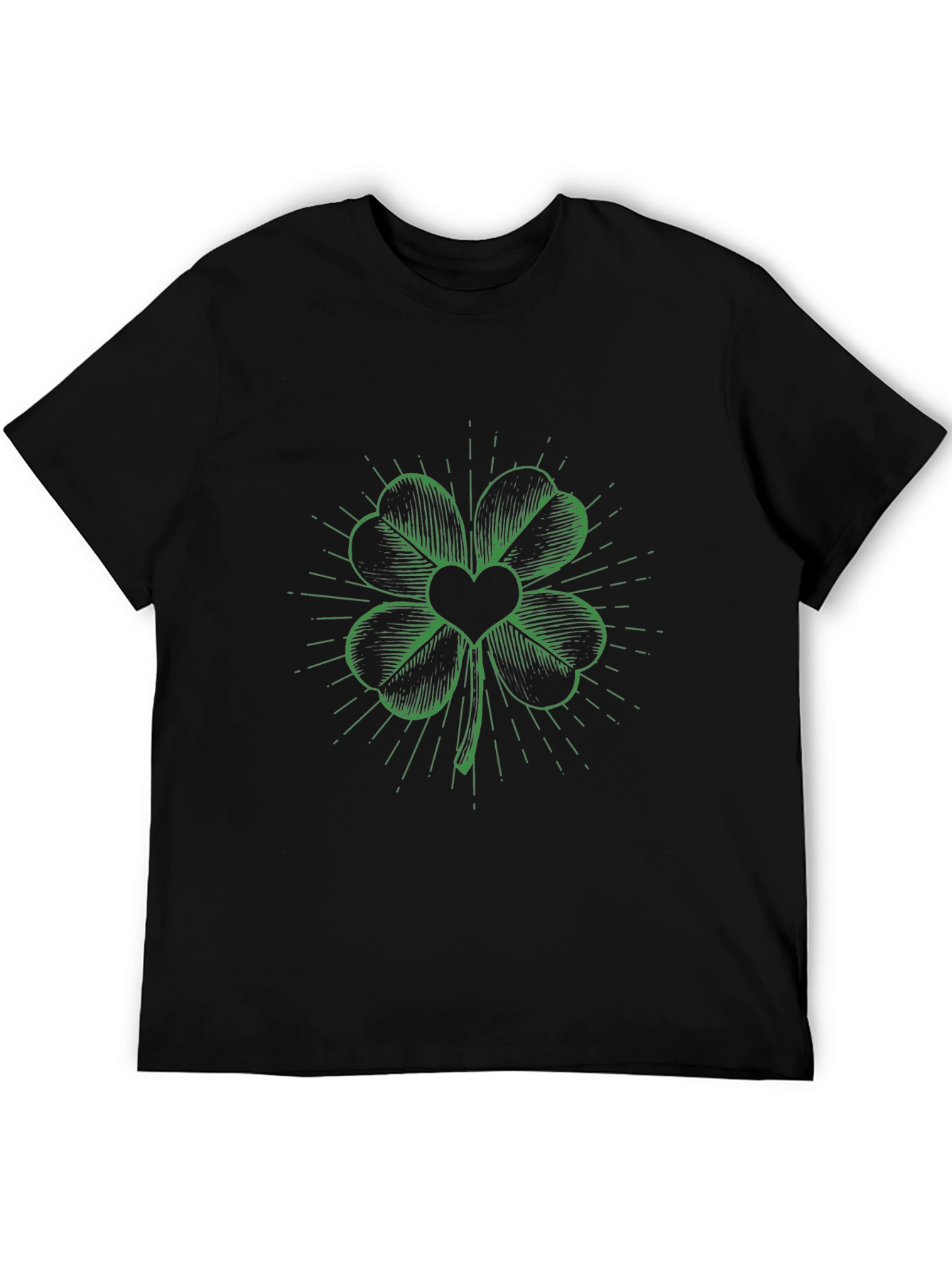 Lucky Clover Heart Graphic Tee