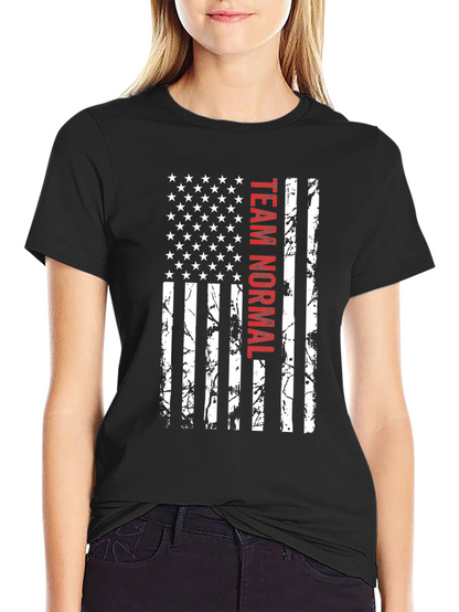 Team Normal American Flag Graphic Tee