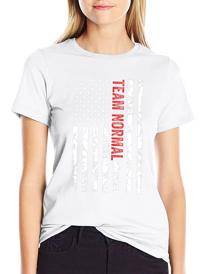 Team Normal American Flag Graphic Tee