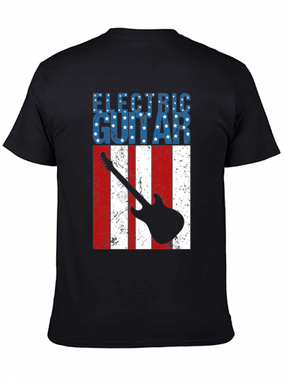 Electric Guitar American Flag T-Shirt