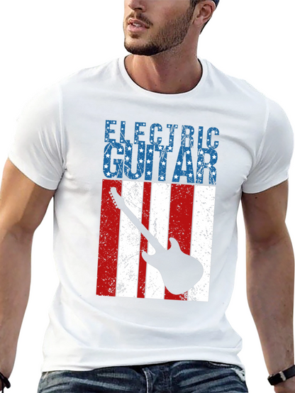 Electric Guitar American Flag T-Shirt