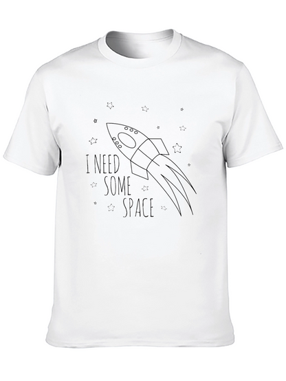 I Need Some Space Graphic Tee - Black Cotton