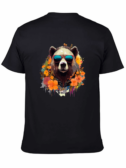 Cool Bear Graphic Tee - Stylish Animal Print T-Shirt