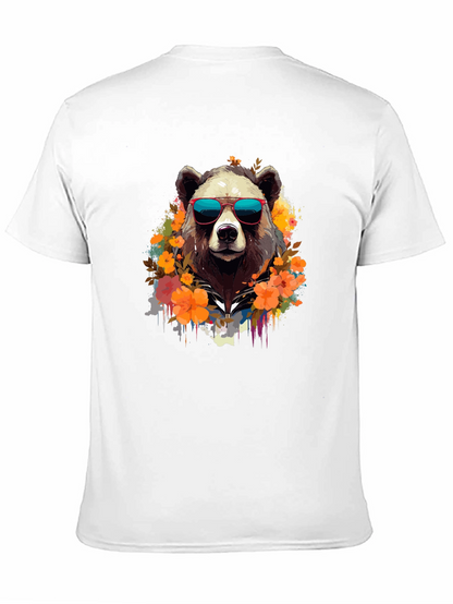 Cool Bear Graphic Tee - Stylish Animal Print T-Shirt