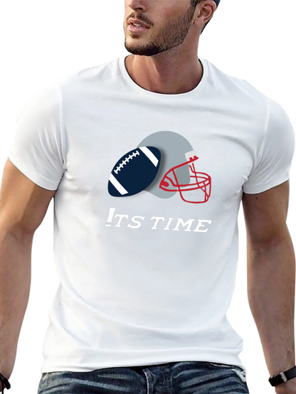 Its Time Football Graphic Tee - Black