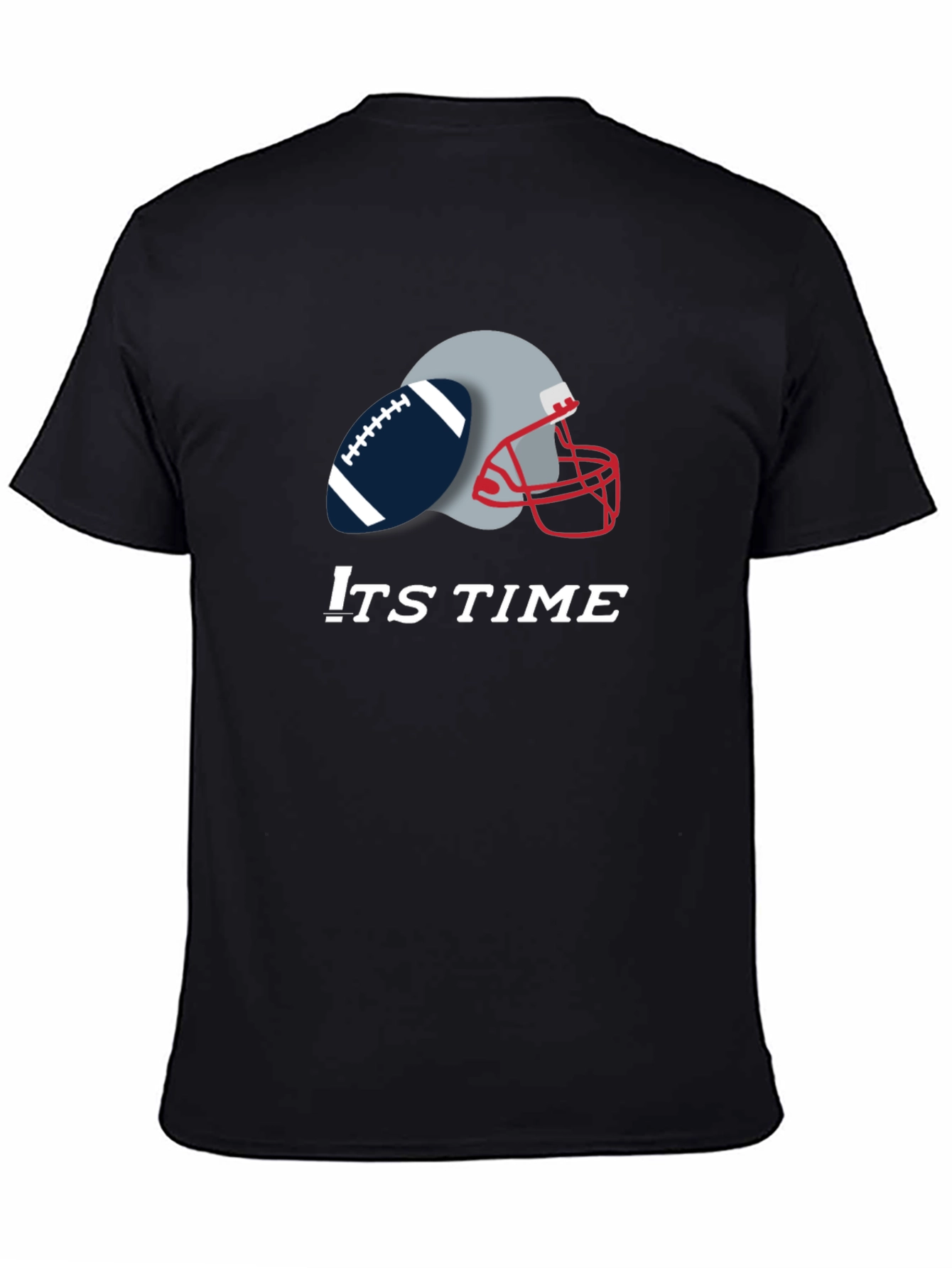 Its Time Football Graphic Tee - Black