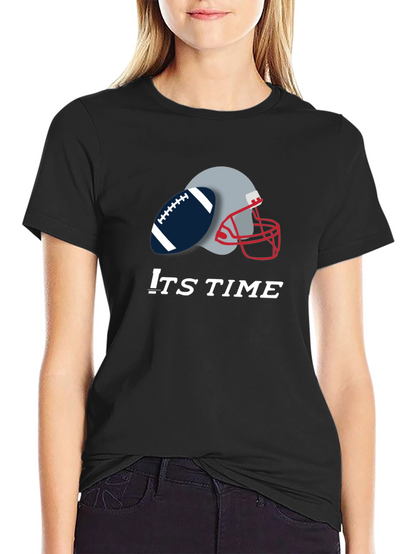 Its Time Football Graphic Tee - Black