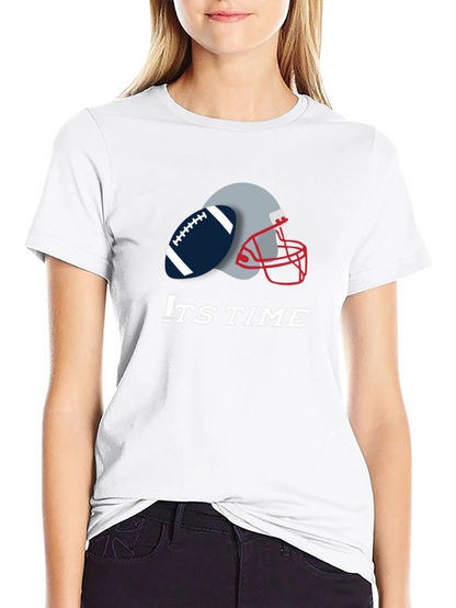 Its Time Football Graphic Tee - Black