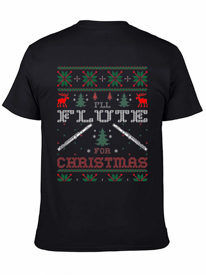 Flute Ugly Christmas Sweater T-Shirt