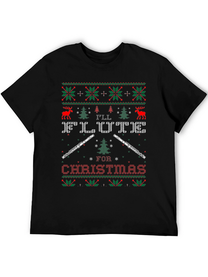 Flute Ugly Christmas Sweater T-Shirt