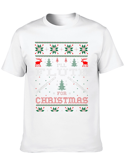 Flute Ugly Christmas Sweater T-Shirt