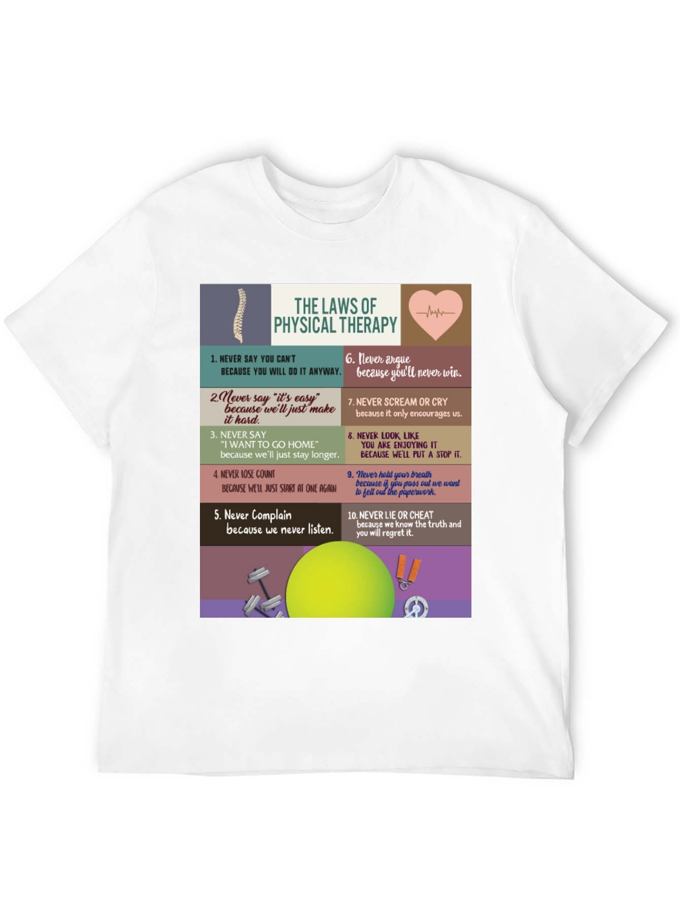Physical Therapy Law T-Shirt - Funny Therapist Tee