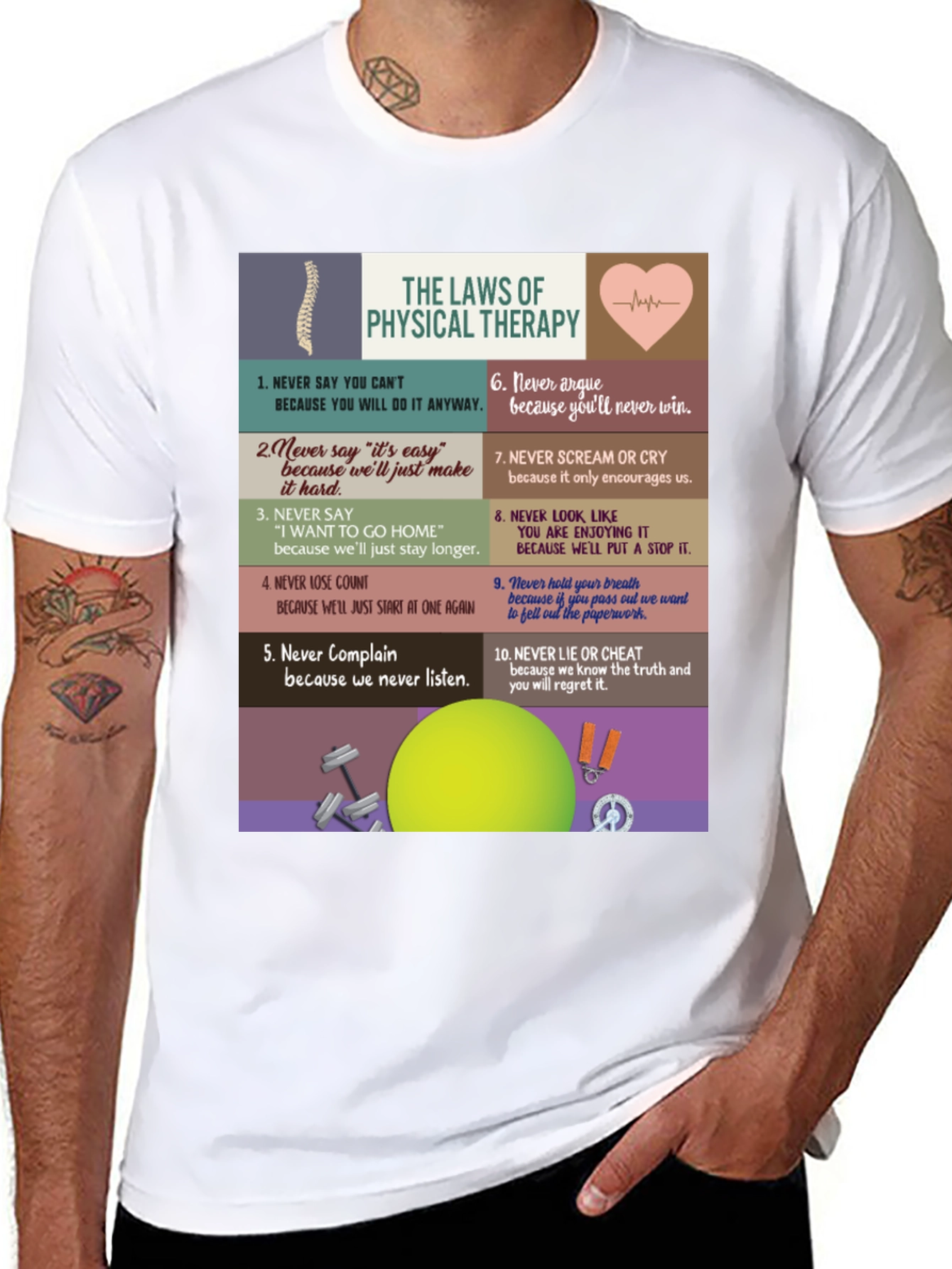 Physical Therapy Law T-Shirt - Funny Therapist Tee